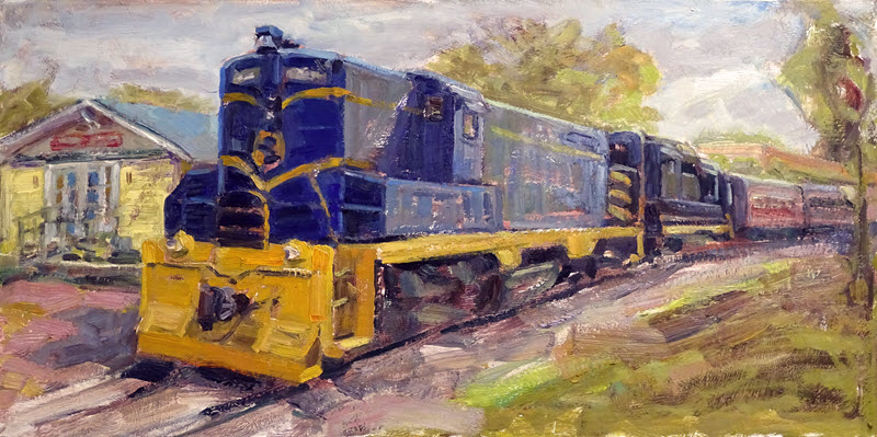 Chesapeake & Ohio Railway EMD GP7 5704 by Christine Kuhr
